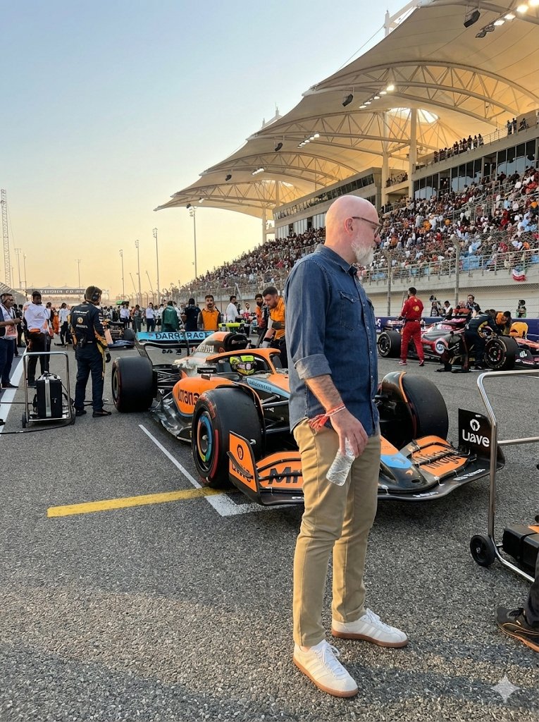 Mark Boyer on the grid at the Bahrain Grand Prix